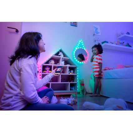 Twinkly - RGB LED диммируемая гирлянда CANDIES 200 светодиодов 14 м USB Wi-Fi