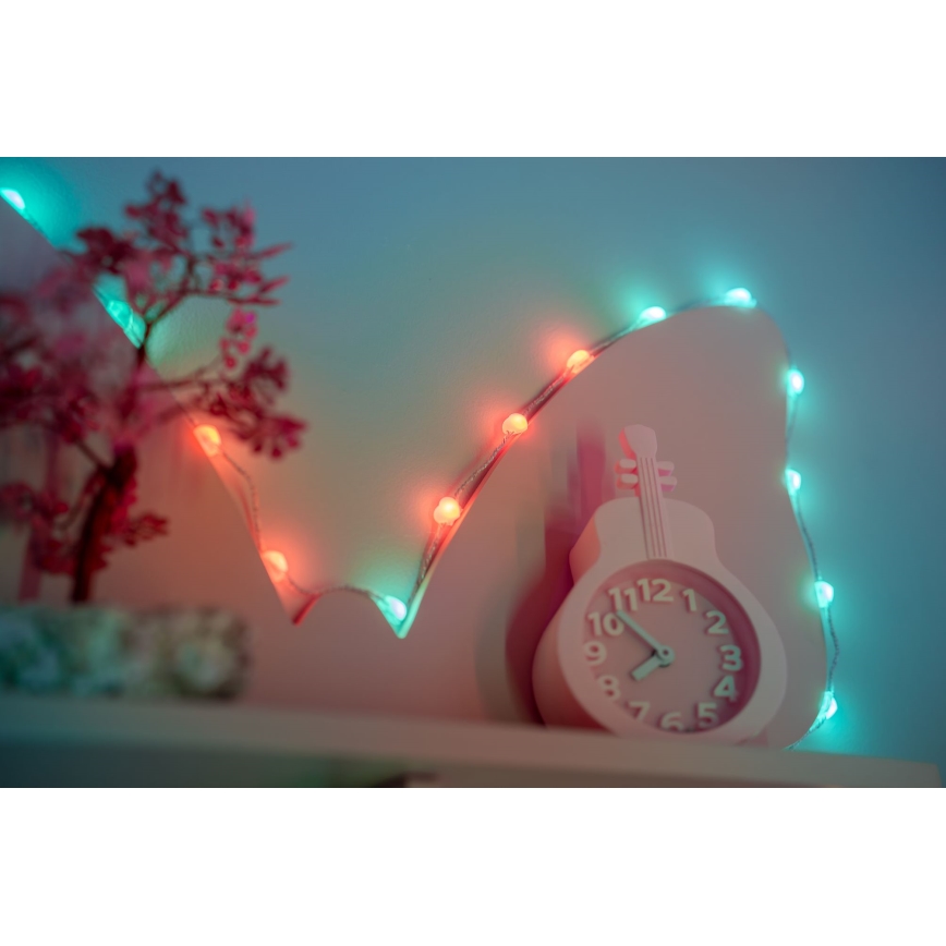 Twinkly - LED RGB з регулюванням яскравості різдвяна гірлянда CANDIES 200xLED 14 м USB Wi-Fi