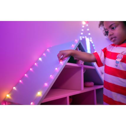 Twinkly - LED RGB з регулюванням яскравості різдвяна гірлянда CANDIES 200xLED 14 м USB Wi-Fi