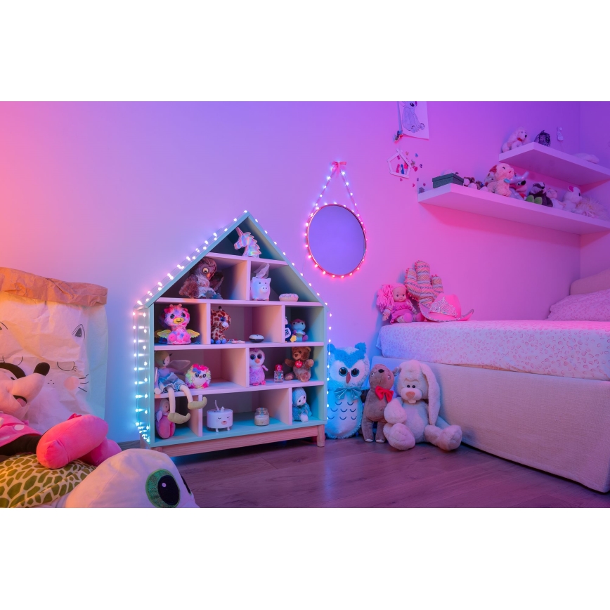 Twinkly - диммируемая RGB LED-гирлянда CANDIES, 200 светодиодов, 14 м, USB, Wi‑Fi