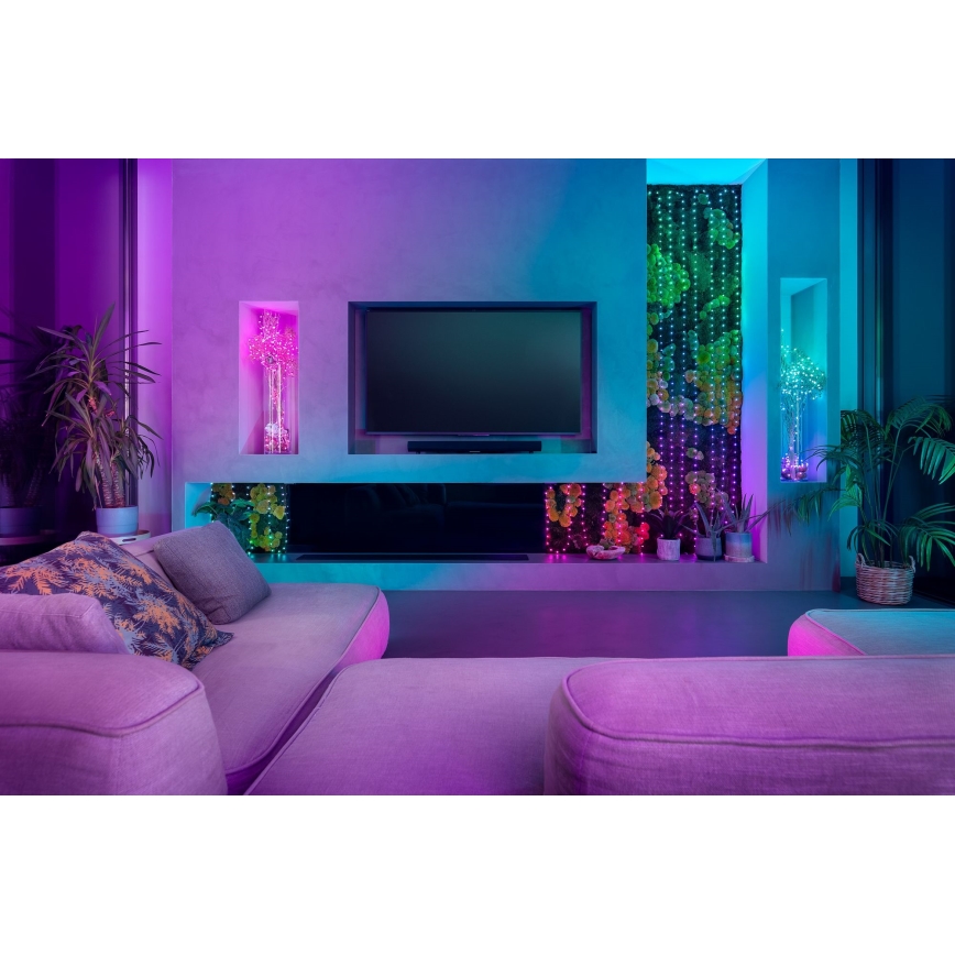 Twinkly - LED RGB Різдвяна гірлянда з регулюванням яскравості CANDIES 100xLED 8 м USB Wi-Fi