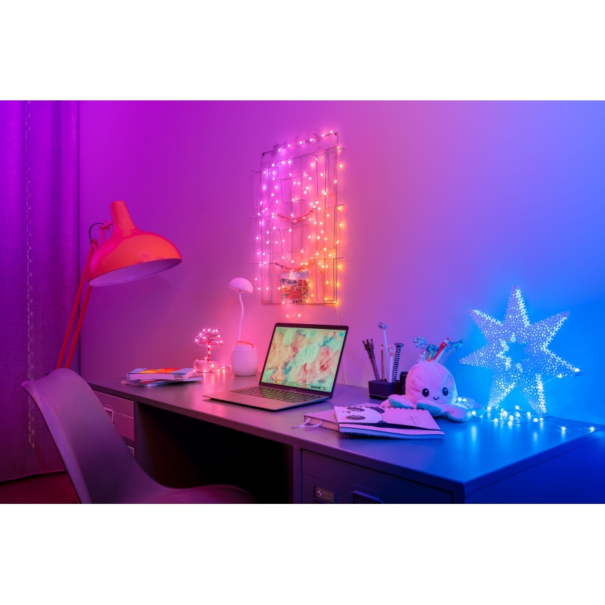 Twinkly - LED RGB Різдвяна гірлянда з регулюванням яскравості CANDIES 100xLED 8 м USB Wi-Fi