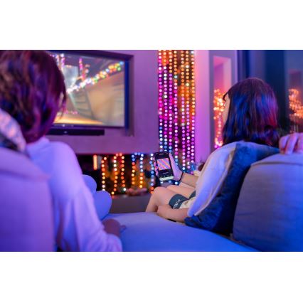 Twinkly - LED RGB Різдвяна гірлянда з регулюванням яскравості CANDIES 100xLED 8 м USB Wi-Fi