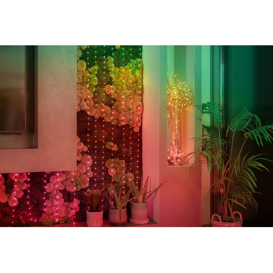 Twinkly - LED RGB Різдвяна гірлянда з регулюванням яскравості CANDIES 100xLED 8 м USB Wi-Fi