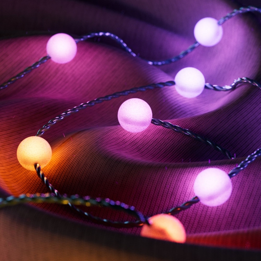 Twinkly - LED RGB Різдвяна гірлянда з регулюванням яскравості CANDIES 100xLED 8 м USB Wi-Fi