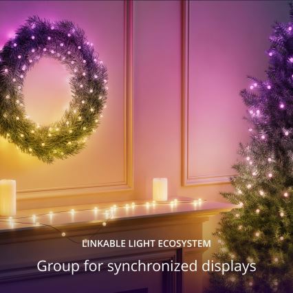 Twinkly - LED RGB Різдвяна гірлянда з регулюванням яскравості CANDIES 100xLED 8 м USB Wi-Fi
