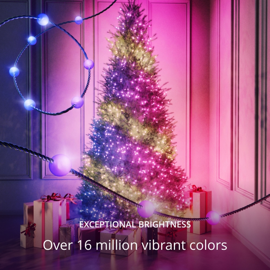 Twinkly - LED RGB Різдвяна гірлянда з регулюванням яскравості CANDIES 100xLED 8 м USB Wi-Fi
