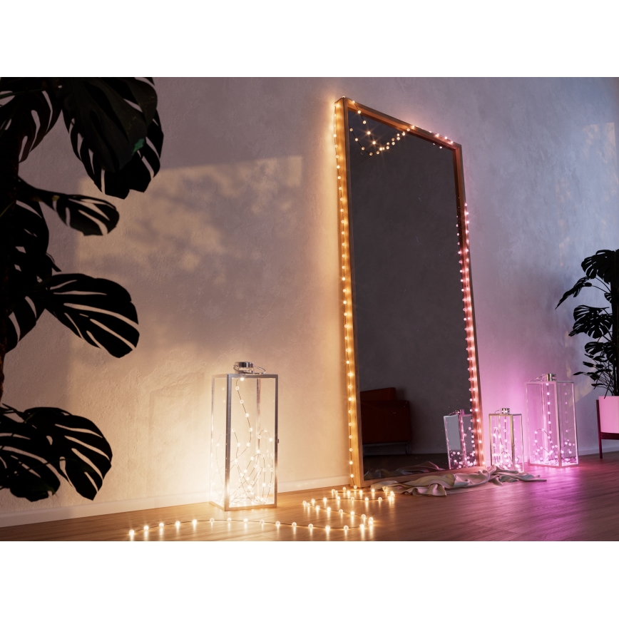 Twinkly - RGB LED регульований різдвяний гірлянд CANDIES 100xLED 8 м USB Wi-Fi