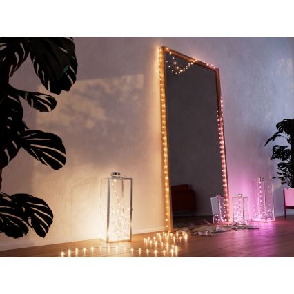 Twinkly - Светодиодная RGB-гирлянда с регулированием яркости CANDIES 100xLED 8 м USB Wi-Fi