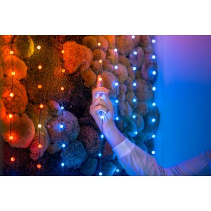 Twinkly - LED RGB з регулюванням яскравості різдвяна гірлянда CANDIES 100xLED 8 м USB Wi-Fi