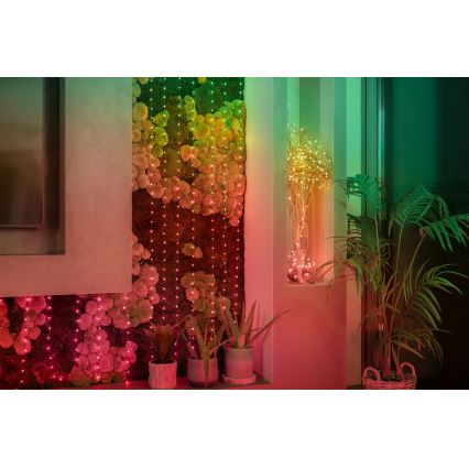Twinkly - LED RGB з регулюванням яскравості різдвяна гірлянда CANDIES 100xLED 8 м USB Wi-Fi