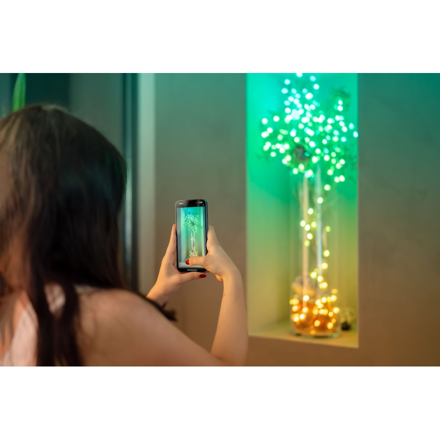 Twinkly - RGB LED гірлянда CANDIES, 200 світлодіодів, 14 м, з регулюванням яскравості, USB, Wi-Fi