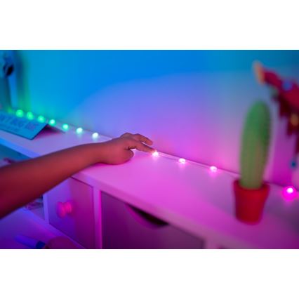 Twinkly - RGB LED гірлянда CANDIES, 200 світлодіодів, 14 м, з регулюванням яскравості, USB, Wi-Fi