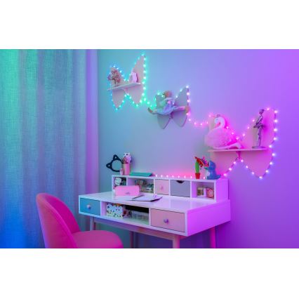 Twinkly - RGB LED гірлянда CANDIES, 200 світлодіодів, 14 м, з регулюванням яскравості, USB, Wi-Fi
