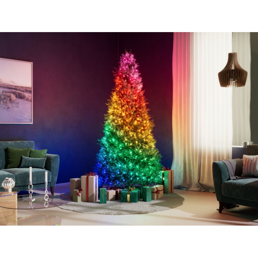 Twinkly - LED RGB з регулюванням яскравості різдвяна гірлянда CANDIES 200xLED 14 м USB Wi-Fi