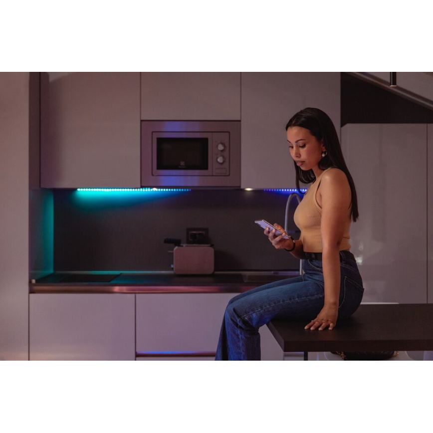 Twinkly - LED RGB Подовжуюча стрічка з регулюванням яскравості LINE 100xLED 1,5 м Wi-Fi