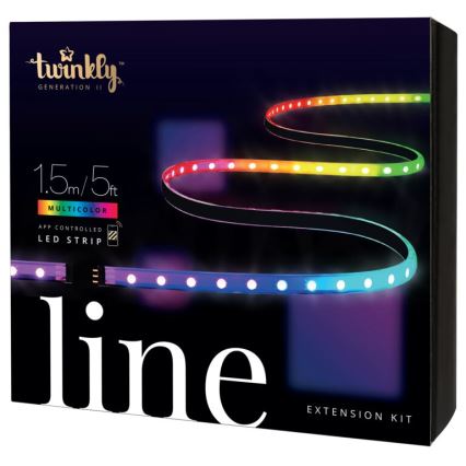 Twinkly - LED RGB Подовжуюча стрічка з регулюванням яскравості LINE 100xLED 1,5 м Wi-Fi