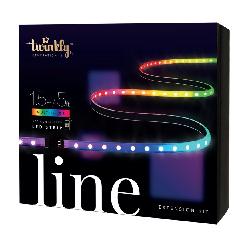 Twinkly - LED RGB Подовжуюча стрічка з регулюванням яскравості LINE 100xLED 1,5 м Wi-Fi