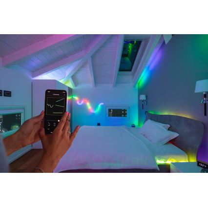 Twinkly - Светодиодная удлинительная RGB-лента с регулированием яркости LINE 100xLED 1,5 м Wi-Fi