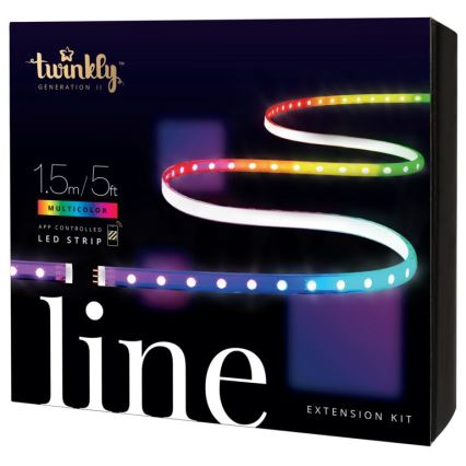 Twinkly - LED RGB Подовжуюча стрічка з регулюванням яскравості LINE 100xLED 1,5 м Wi-Fi