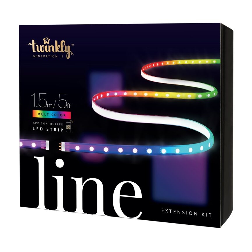 Twinkly - LED RGB Подовжуюча стрічка з регулюванням яскравості LINE 100xLED 1,5 м Wi-Fi