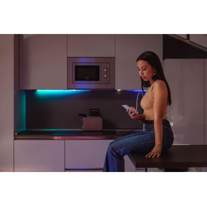 Twinkly - Светодиодная RGB-лента с регулированием яркости LINE 100xLED 1,5 м Wi-Fi