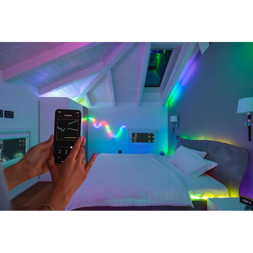 Twinkly - Светодиодная RGB-лента с регулированием яркости LINE 100xLED 1,5 м Wi-Fi