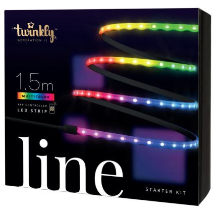 Twinkly - Светодиодная RGB-лента с регулированием яркости LINE 100xLED 1,5 м Wi-Fi