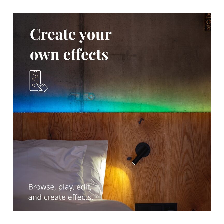Twinkly - LED RGB Стрічка з регулюванням яскравості LINE 100xLED 1,5 м Wi-Fi