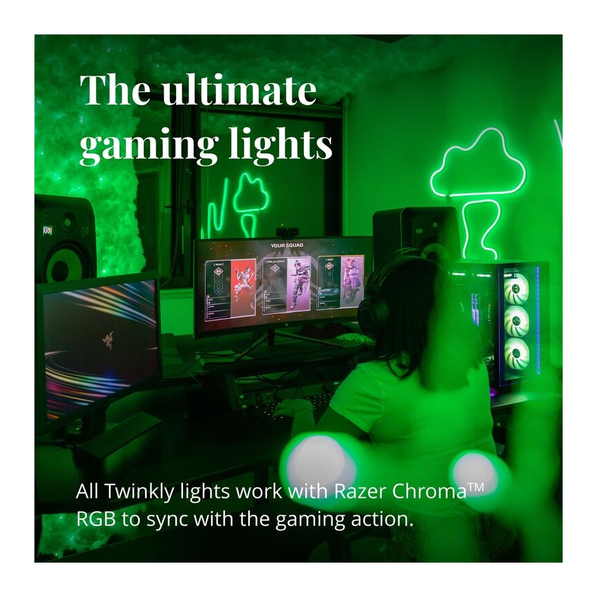 Twinkly - Светодиодная RGB-лента с регулированием яркости LINE 100xLED 1,5 м Wi-Fi
