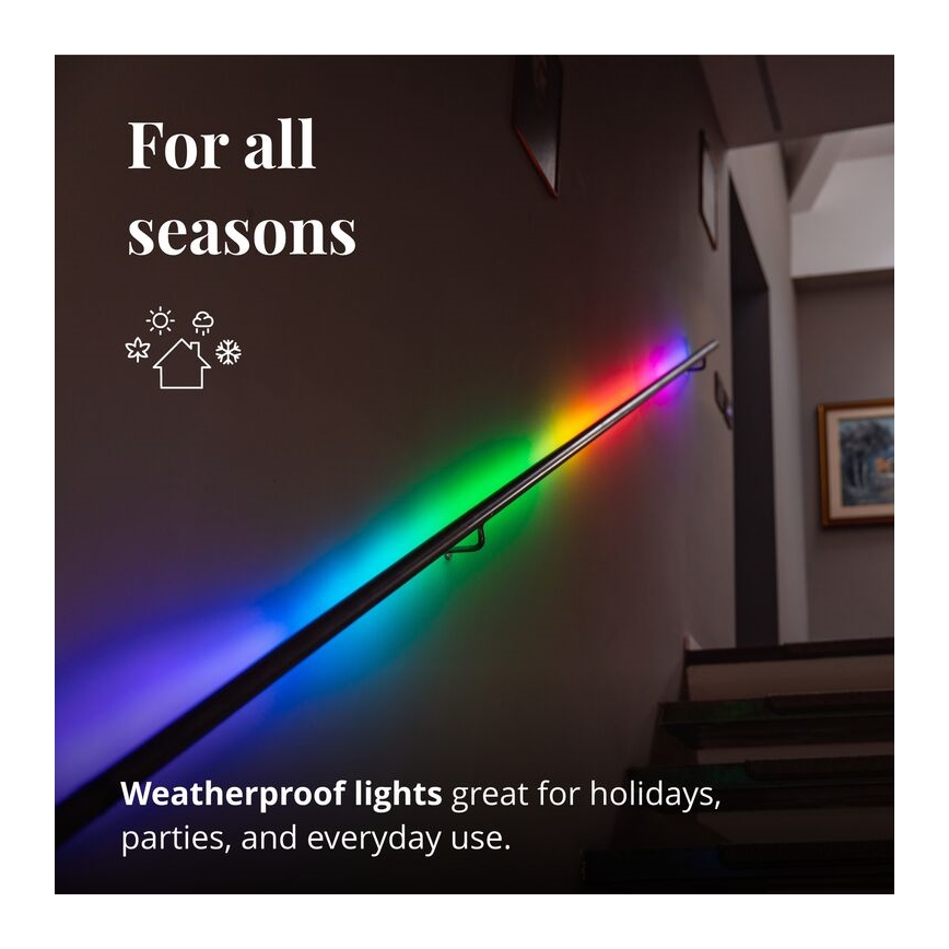 Twinkly - Светодиодная RGB-лента с регулированием яркости LINE 100xLED 1,5 м Wi-Fi