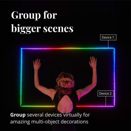 Twinkly - Светодиодная RGB-лента с регулированием яркости LINE 100xLED 1,5 м Wi-Fi