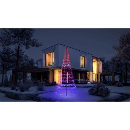 Twinkly - LED RGBW регульована за яскравістю зовнішня різдвяна ялинка LIGHT TREE 1000xLED 6 м IP44 Wi-Fi
