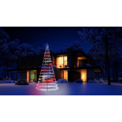 Twinkly - LED RGBW регульована за яскравістю зовнішня різдвяна ялинка LIGHT TREE 1000xLED 6 м IP44 Wi-Fi