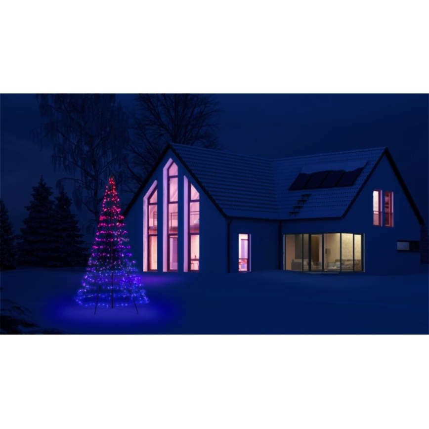 Twinkly - LED RGBW Вулична різдвяна ялинка  з регулюванням яскравості LIGHT TREE 450xLED 3 м IP44 Wi-Fi