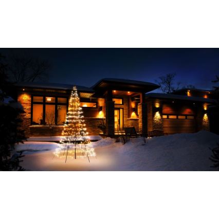 Twinkly - LED RGBW Вулична різдвяна ялинка  з регулюванням яскравості LIGHT TREE 450xLED 3 м IP44 Wi-Fi
