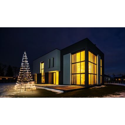 Twinkly - LED RGBW Вулична різдвяна ялинка  з регулюванням яскравості LIGHT TREE 450xLED 3 м IP44 Wi-Fi