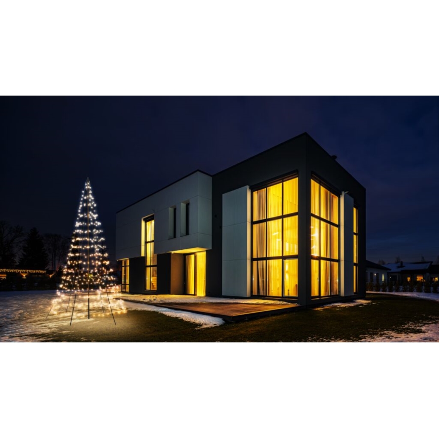 Twinkly - LED RGBW Вулична різдвяна ялинка  з регулюванням яскравості LIGHT TREE 450xLED 3 м IP44 Wi-Fi