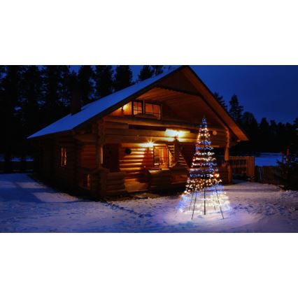 Twinkly - LED RGBW Вулична різдвяна ялинка  з регулюванням яскравості LIGHT TREE 450xLED 3 м IP44 Wi-Fi