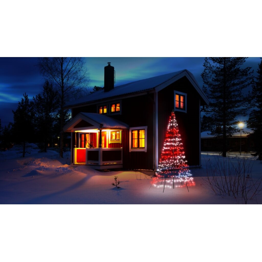 Twinkly - LED RGBW Вулична різдвяна ялинка  з регулюванням яскравості LIGHT TREE 450xLED 3 м IP44 Wi-Fi