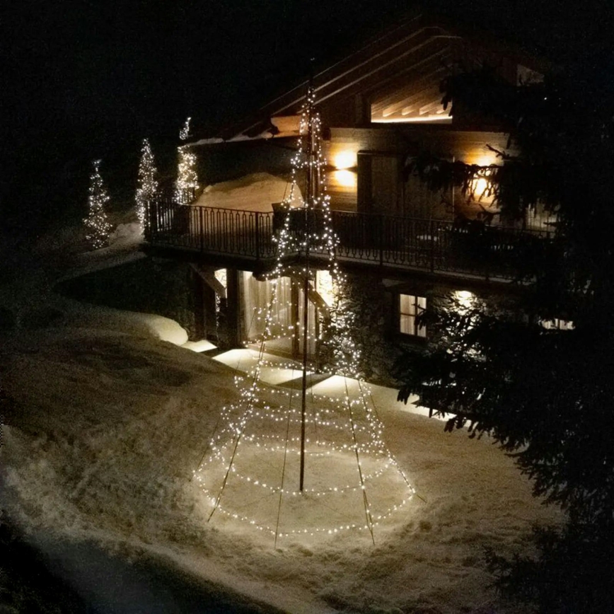 Twinkly - Світлодіодна RGBW регульована зовнішня різдвяна ялинка LIGHT TREE 750 світлодіодів 4 м IP44 Wi-Fi