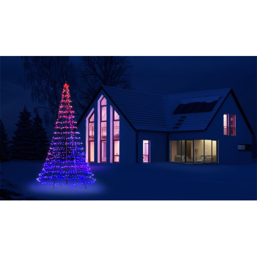 Twinkly - Светодиодное уличное рождественское RGBW-дерево с регулированием яркости LIGHT TREE 750xLED 4 м IP44 Wi-Fi