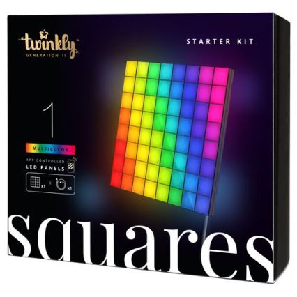 Twinkly - LED RGB Панель з регулюванням яскравості SQUARES 64xLED 16x16 см Wi-Fi