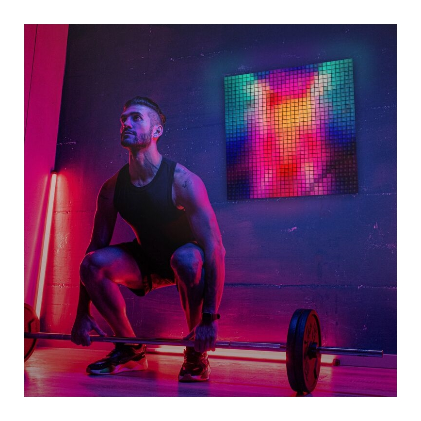 Twinkly - Светодиодная RGB-панель с регулированием яркости SQUARES 64xLED 16x16 см Wi-Fi