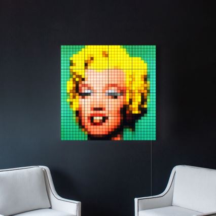 Twinkly - НАБОР 6x Светодиодная RGB-панель с регулированием яркости SQUARES 64xLED 16x16 см Wi-Fi