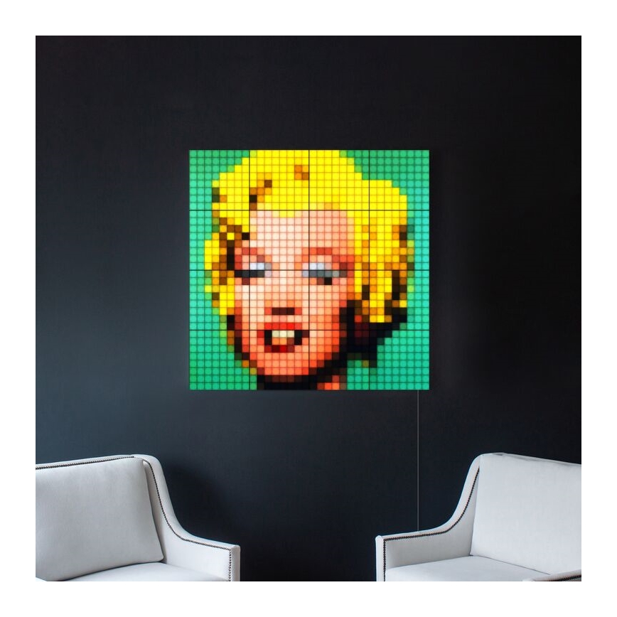 Twinkly - НАБОР 6x Светодиодная RGB-панель с регулированием яркости SQUARES 64xLED 16x16 см Wi-Fi
