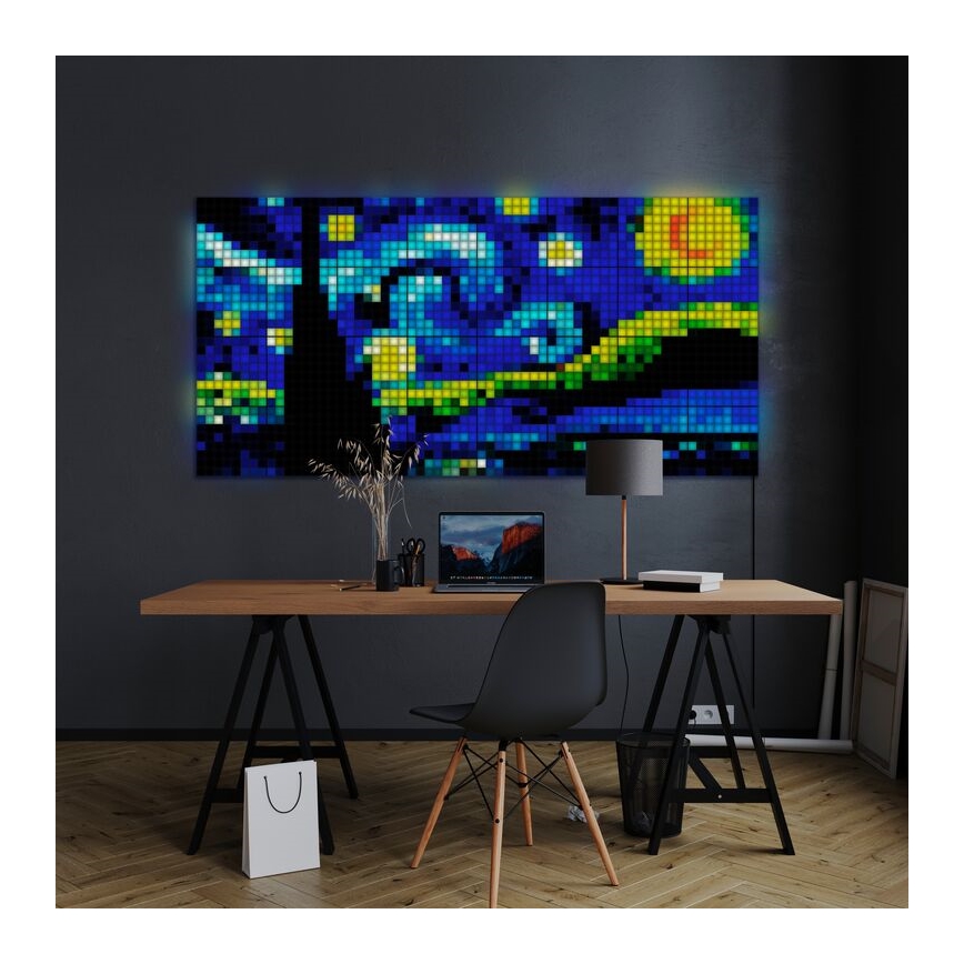 Twinkly - НАБОР 6x Светодиодная RGB-панель с регулированием яркости SQUARES 64xLED 16x16 см Wi-Fi