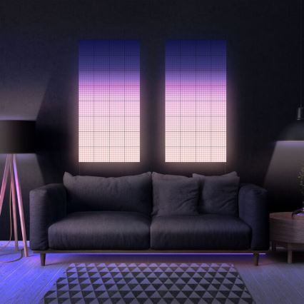 Twinkly - НАБОР 6x Светодиодная RGB-панель с регулированием яркости SQUARES 64xLED 16x16 см Wi-Fi