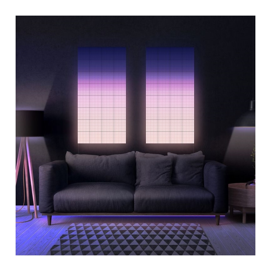 Twinkly - НАБОР 6x Светодиодная RGB-панель с регулированием яркости SQUARES 64xLED 16x16 см Wi-Fi