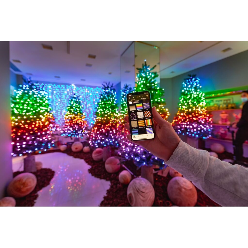 Twinkly - RGBW LED регульований зовнішній різдвяний гірлянд STRINGS 250xLED 23,5 м IP44 Wi-Fi